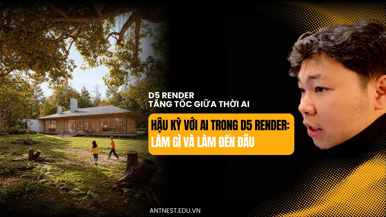 Hậu kỳ với AI trong D5 render: Làm gì và làm đến đâu