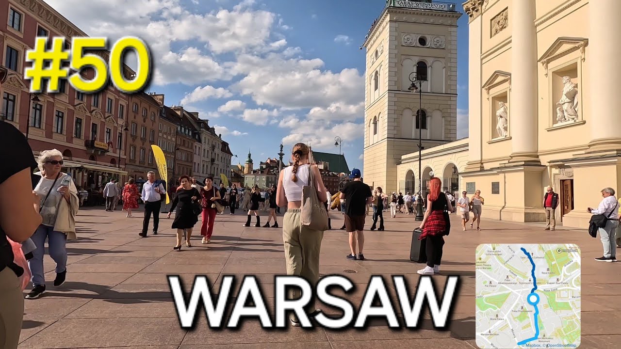 Warsaw Poland Walking tour 4k // JUNE 9 , 2024 // GoPro Hero 11 black