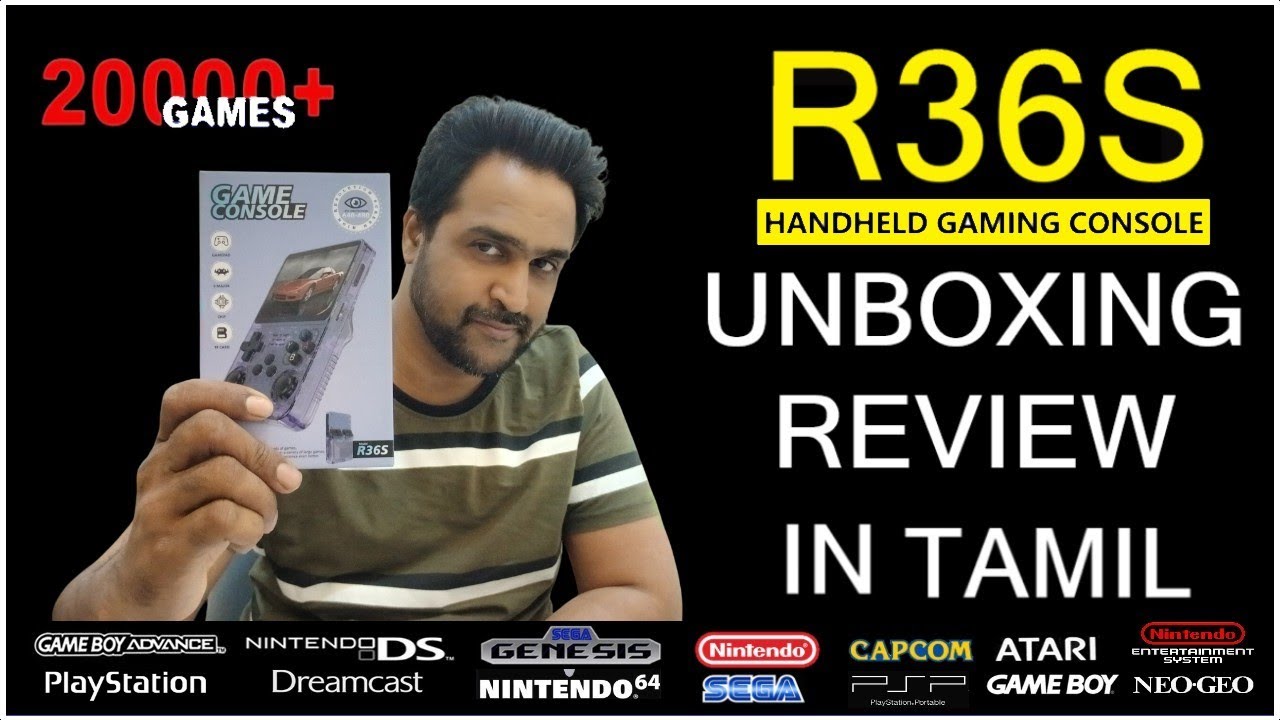 R36S RETRO HANDHELD CONSOLE FULL REVIEW IN TAMIL