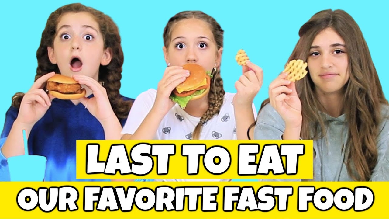 Last to EAT Our Favorite FAST FOOD And LEAVE Challenge!