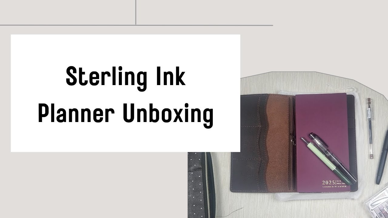 Sterling Ink N1 Common Planner and Cover Unboxing #commonplanner