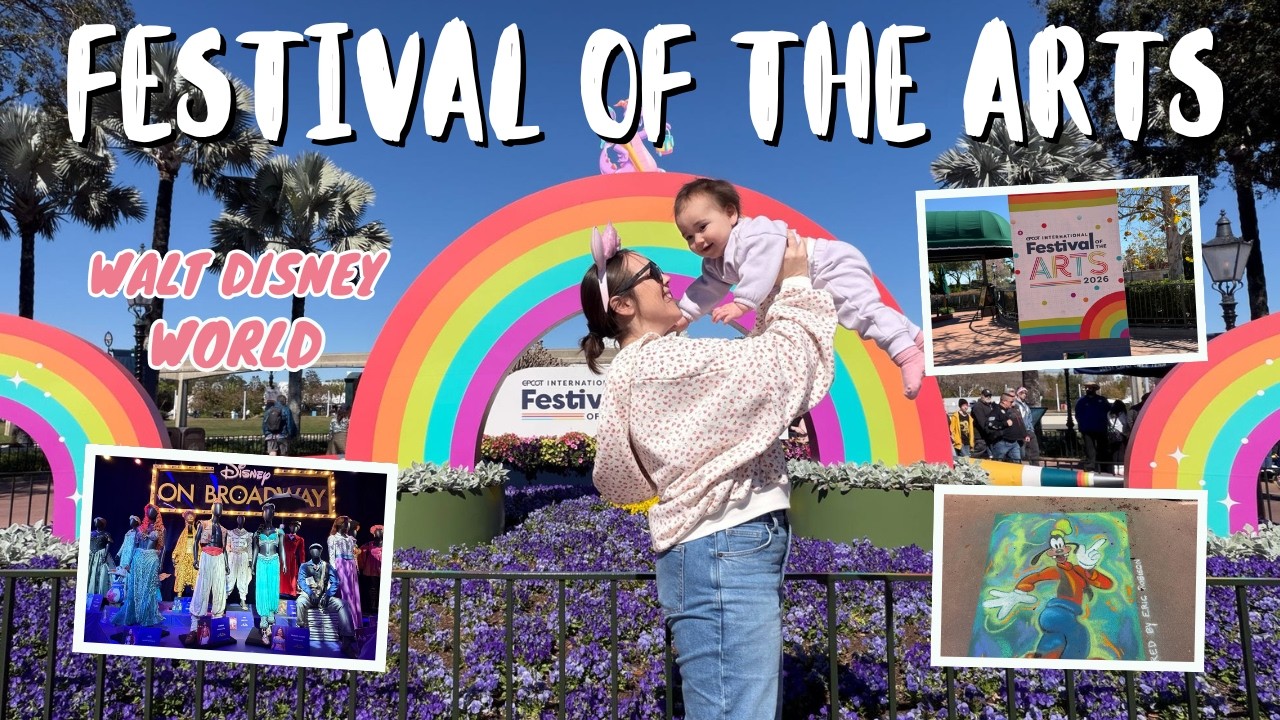 A Colorful Day at Disney’s Festival of the Arts  2026 🎨✨ (Food Booths + Entertainment!)