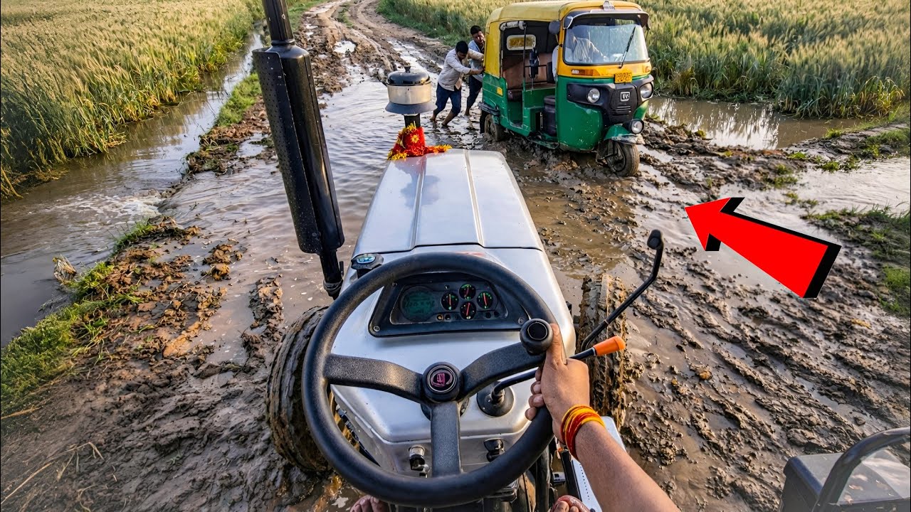 Tractor Almost Got Stuck Today! 😱🚜 | 4K POV Rotavator Work | Real Farming Life