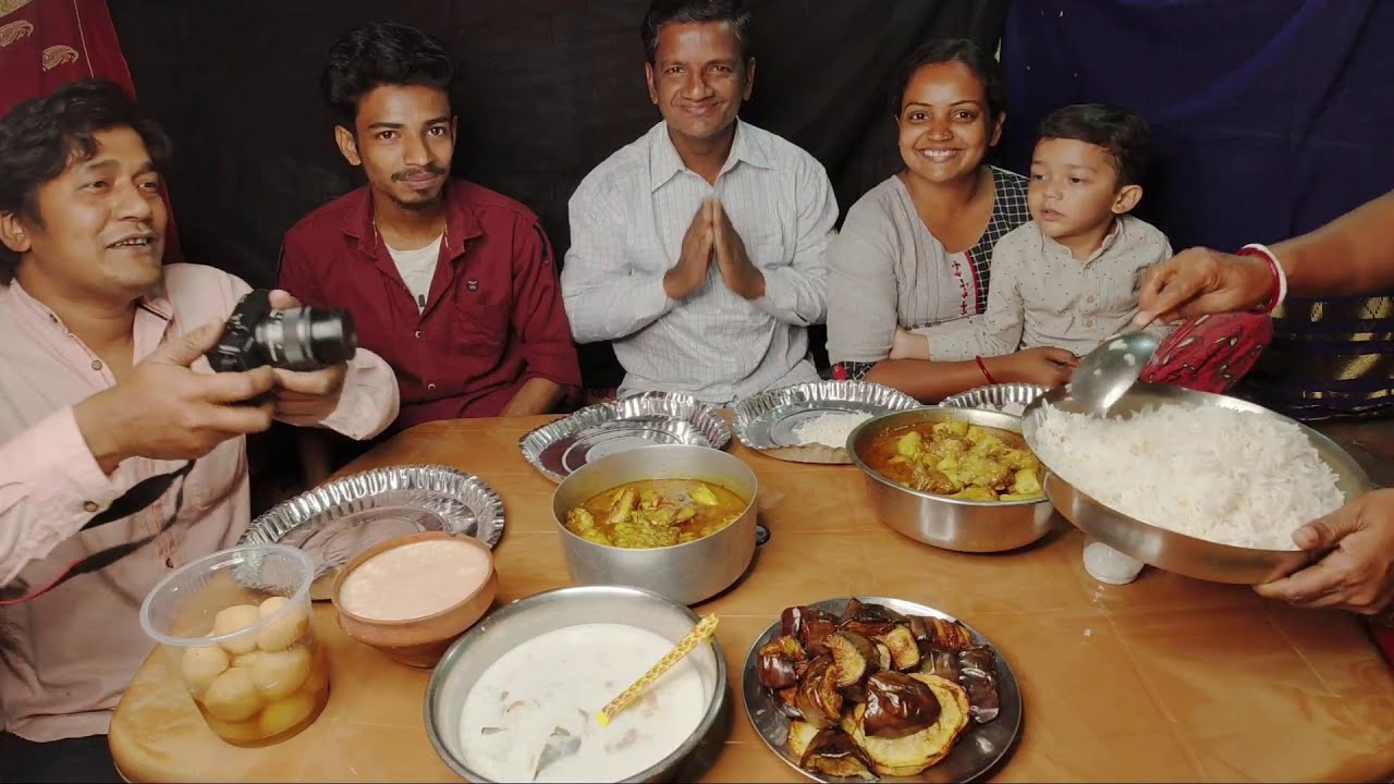 Mamata Happy Birthday Celebration || Heavy Arrangement || Mutton Curry || Katla Fish || Sweet | Curd
