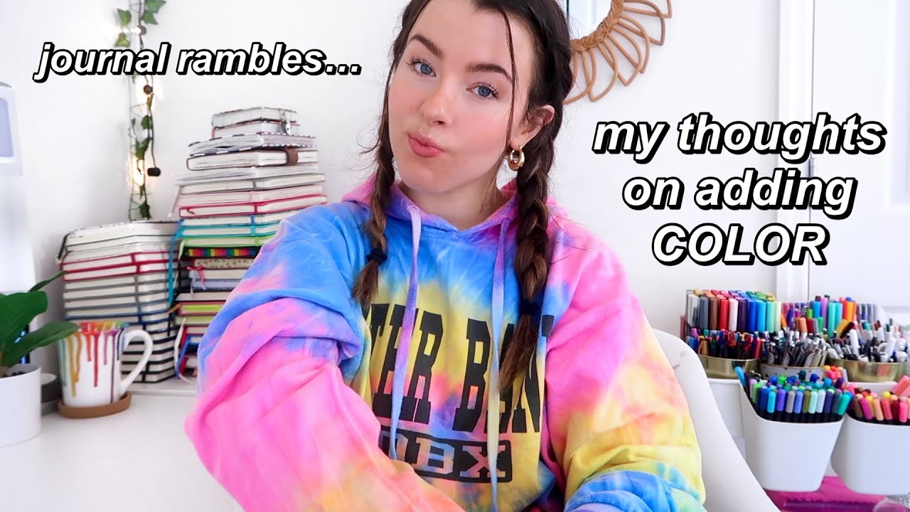 I journaled every day for a month using color (MY THOUGHTS!!)💕💭 | month of color PART 2