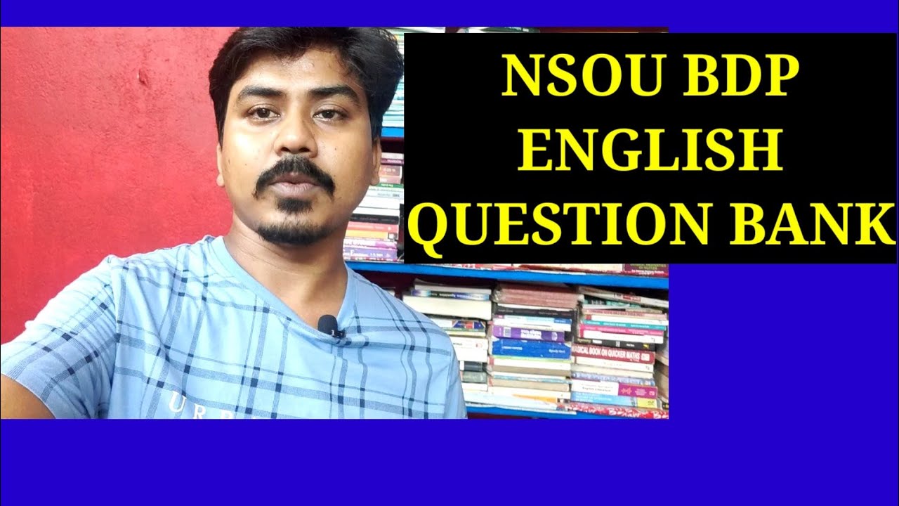 NSOU BDP English Online Exam Previous year question bank || English NSOU BBD Question Bank solve