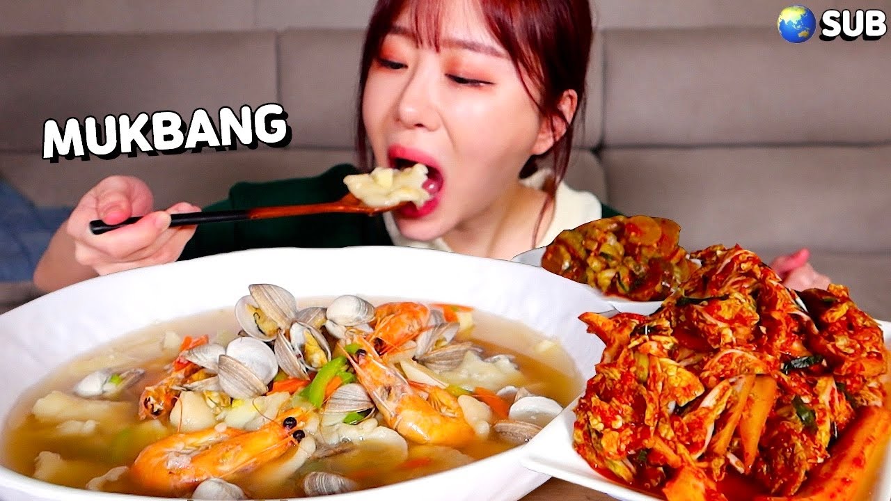 엄청나게 매운 김치를 만들어봤습니다🌶🌶 해물 가득 넣은 시원한 해물수제비와 뜨끈하게 먹방!! Seafood Sujebi, Homemade spicy kimchi MUKBANG