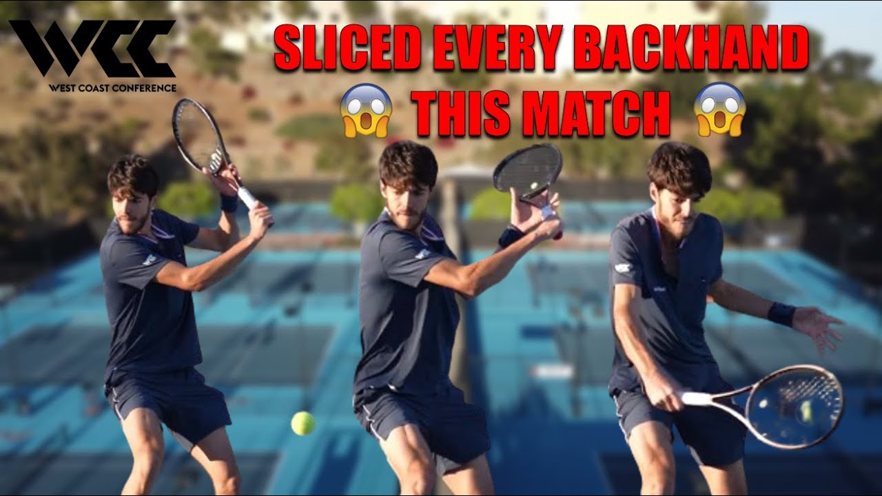 I SLICED EVERY SINGLE BACKHAND THIS MATCH! D1 College Match At #1 Singles vs ATP Ranked Opponent