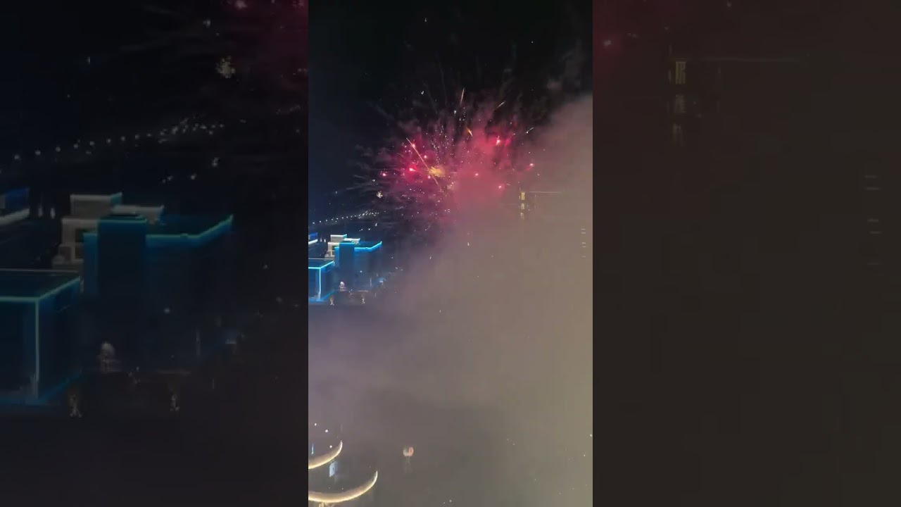 神農之旅帶旅遊 #昨晚在韶關新丰酒店內觀烟花