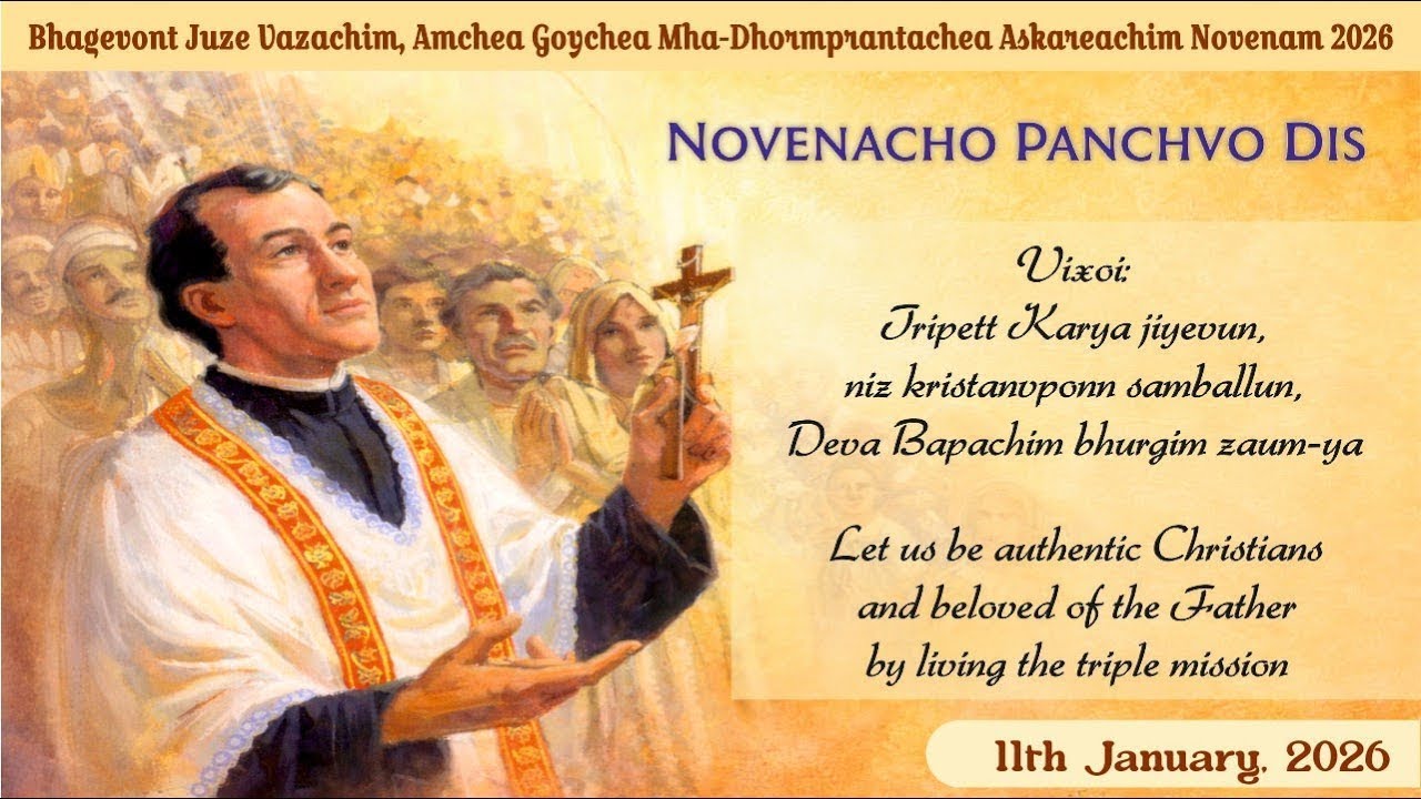 ST. JOSEPH VAZ | DAY 5 | NOVENA MASS 9:15 am | SANCOALE |11 JAN 2026 |