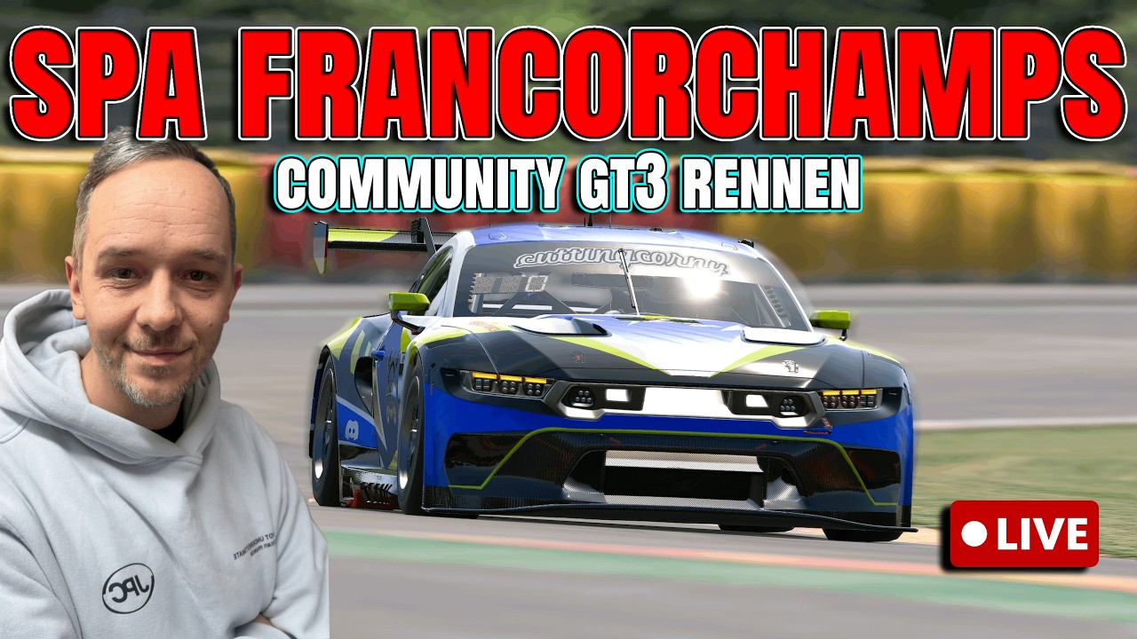 Community GT3 Rennen und Training aus Belgien .....  JEDER kann Teilnehmen-JOIN Discord