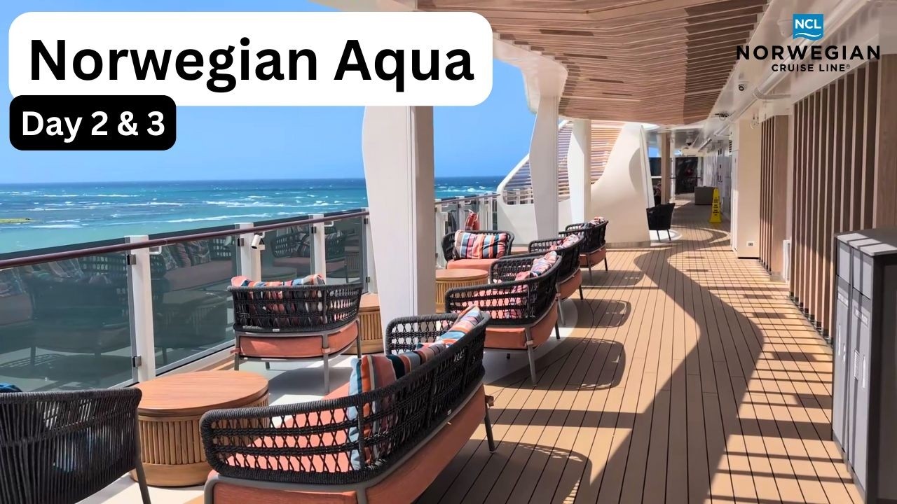 Norwegian Aqua - Aqua Slidecoaster, Sukhothai, Sea Day, Canvas by Me & More | Day 2 & 3 Vlog
