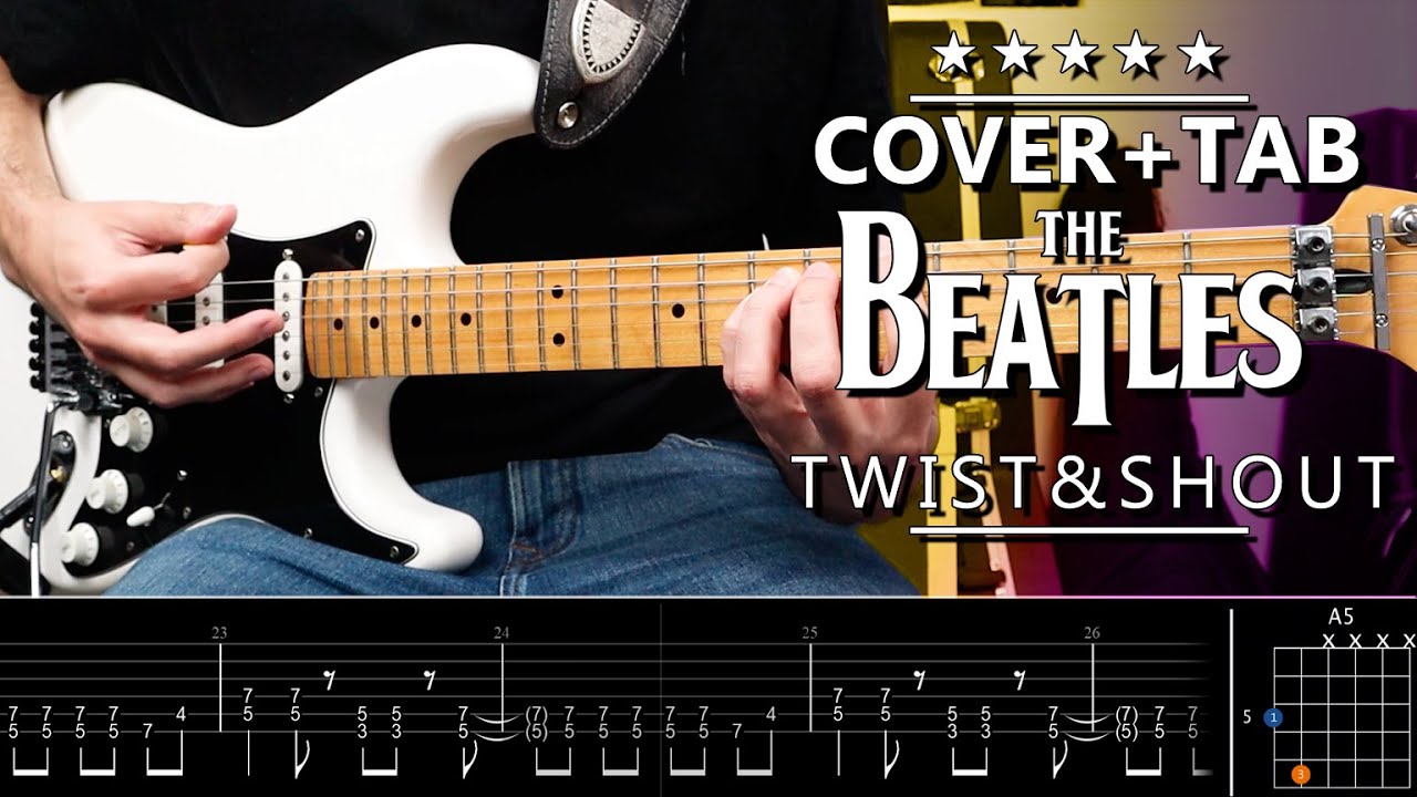 Cómo tocar TWIST AND SHOUT GUITARRA COVER COMPLETO + TABLATURA | Marcos García