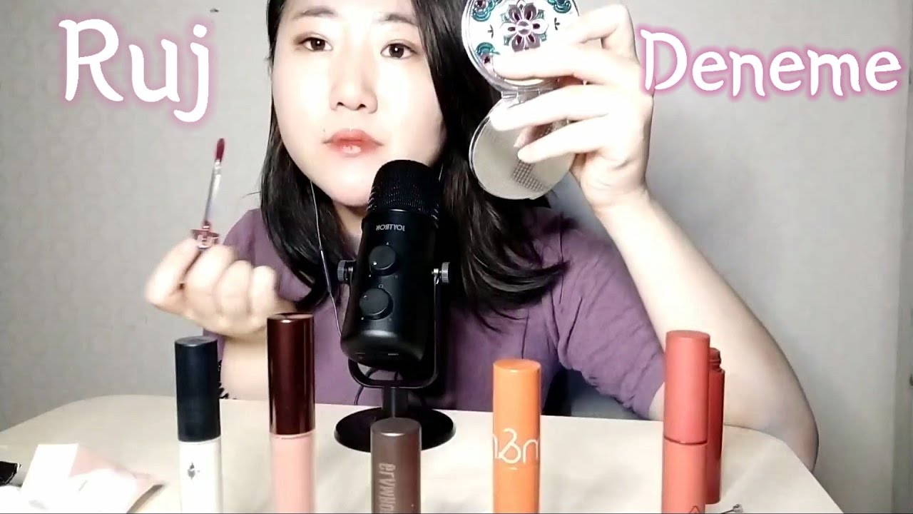 Ruj deneme ASMR Türkçe💄