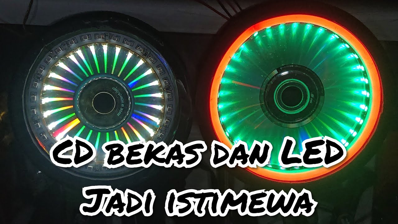 Membuat Lampu 3D pakai CD bekas.