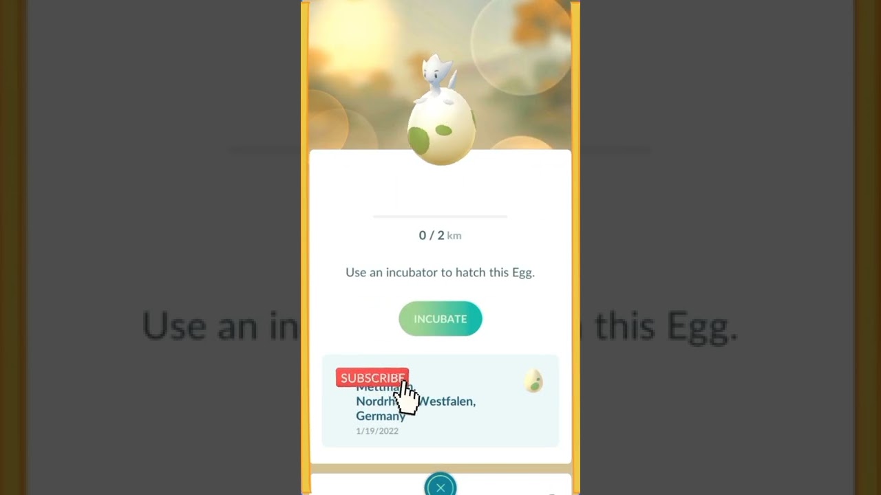 New egg hatching glitch in  pokemon go