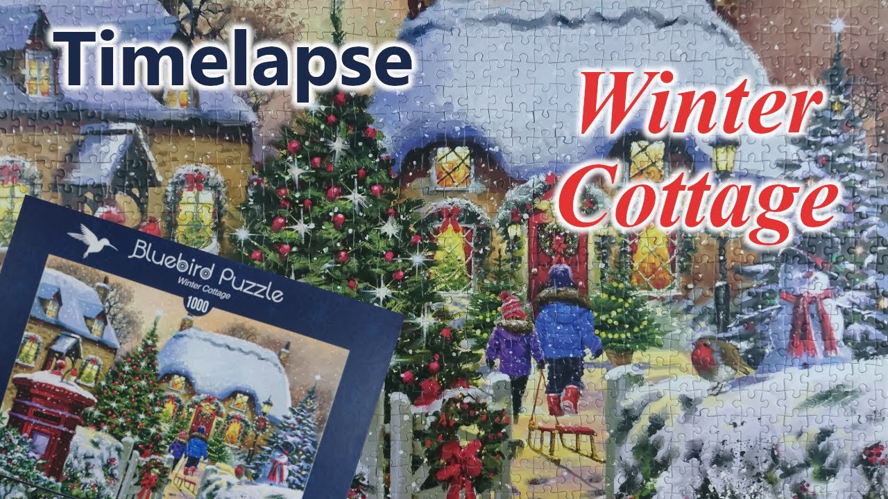 Bluebird - Winter Cottage 1000 pieces Christmas jigsaw puzzle