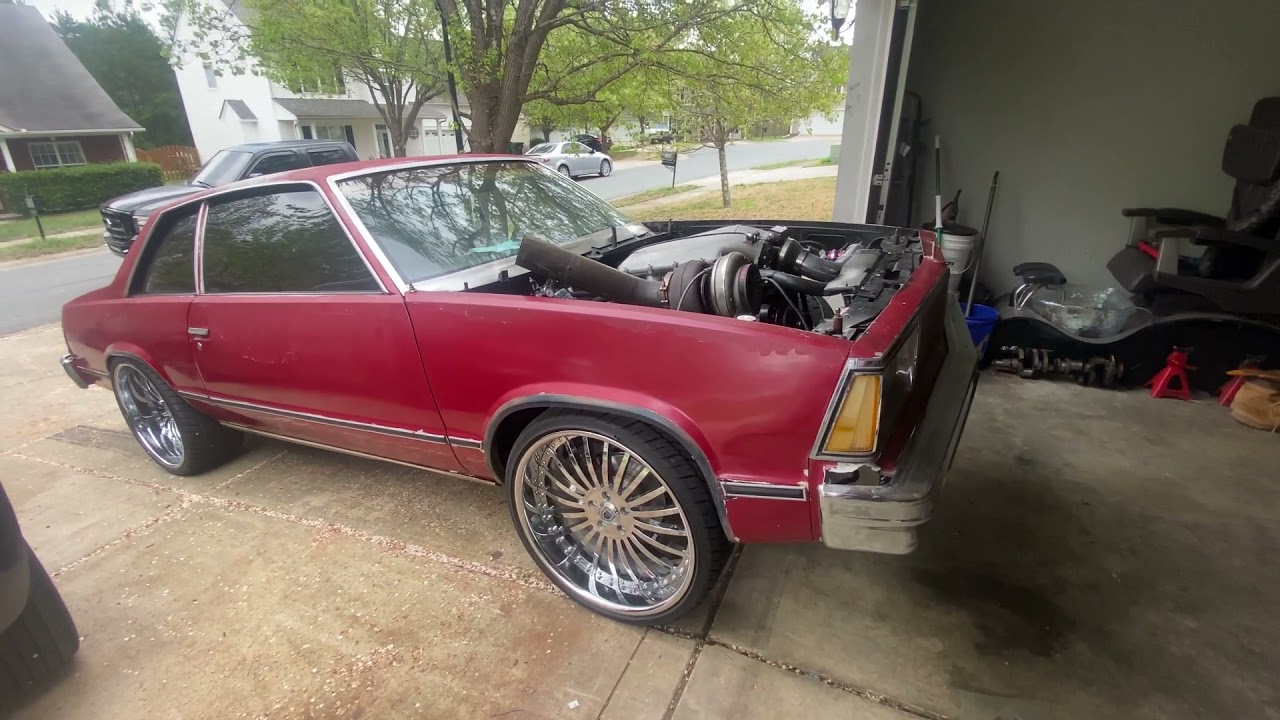 1980 Malibu 6.0 turbo on 22 Asanti