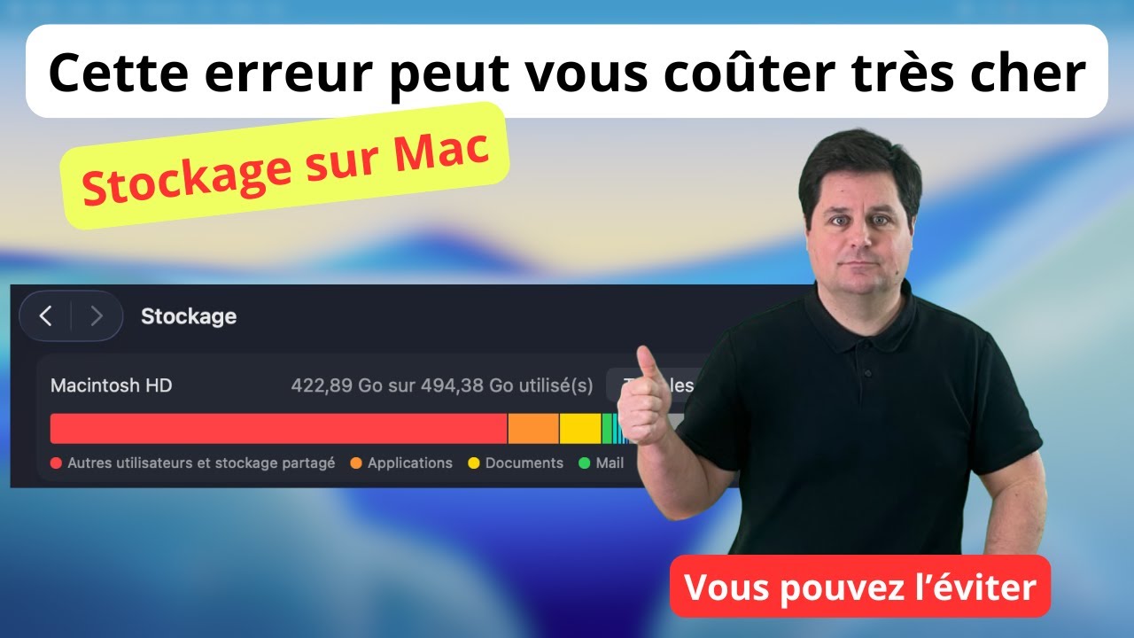 Stockage sur Mac : cette erreur peut vous coûter très cher