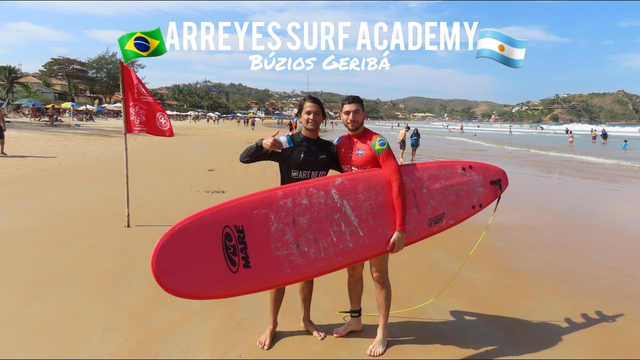 ¿Qué hacer en la playa de Geribá BUZIOS, RIO DE JANEIRO | ARREYES SURF ACADEMY   🇧🇷 | 🇦🇷