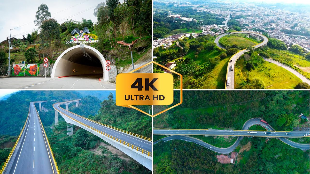 Alto de la linea Colombia Girardot a Calarca Paisajes, Viaductos,Tuneles 🛣️ Conocelos 🥶😱💥🎢🚍🚘🚑🛣