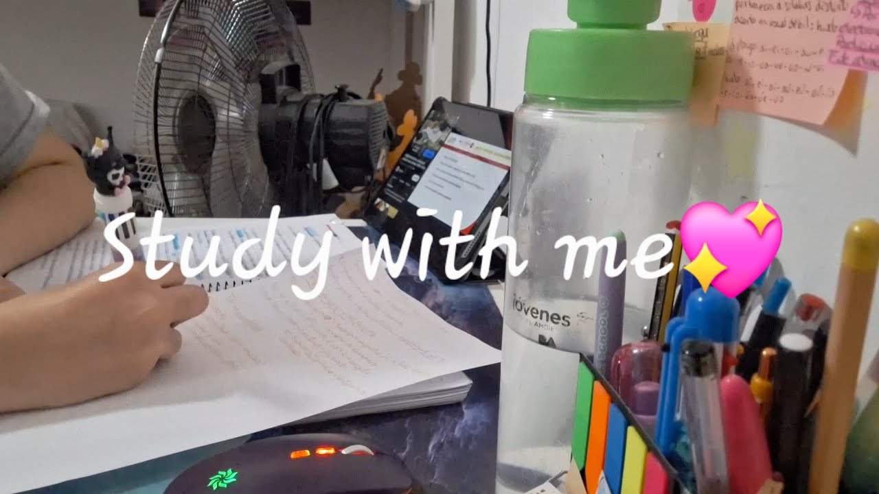 Estudia conmigo / Study with me | No music, background noise, writing sounds | Dentistry Student 🦷💕