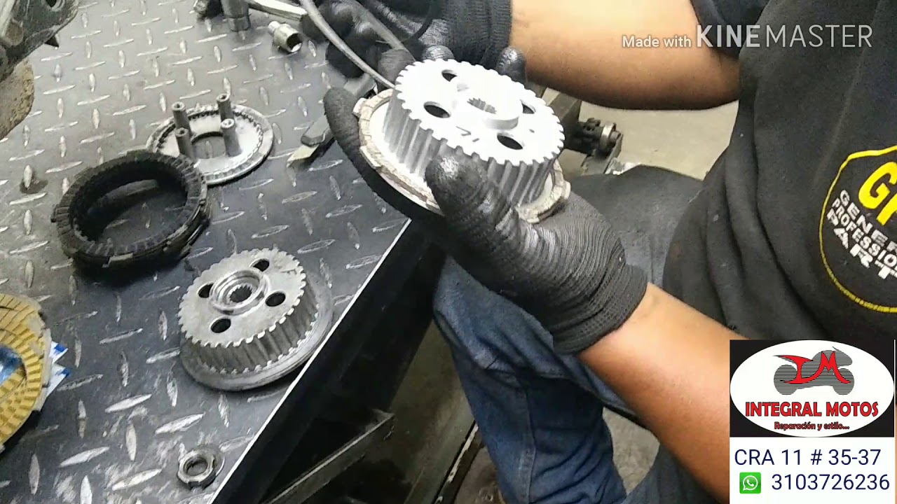 Instalación discos de clutch ns 200
