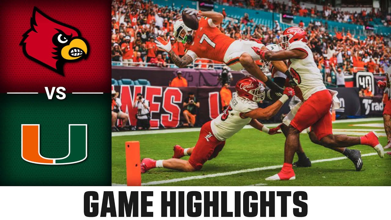 Louisville vs. Miami Game Highlights | 2023 ACC Football