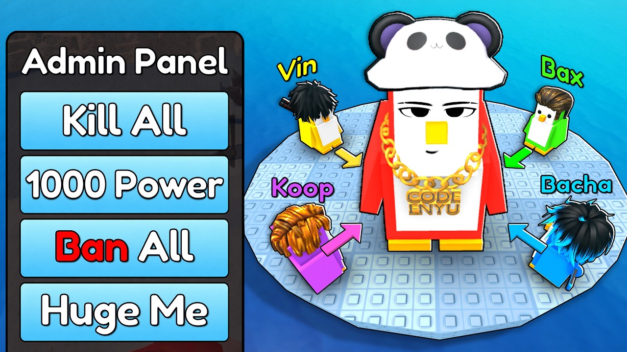 Trolling YouTubers with ADMIN COMMANDS in Roblox Knockout