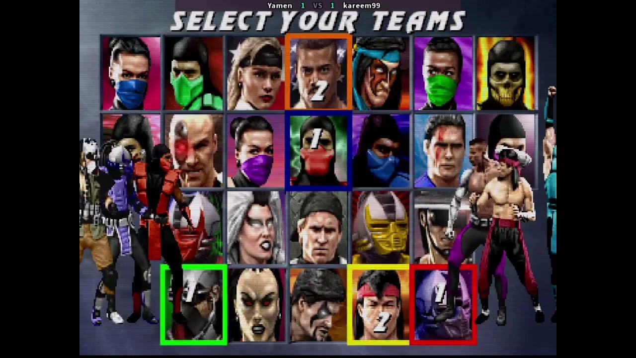 Mortal Kombat 3 &ndash; Ultimate. jogando com 3 bonecos. fighticade2