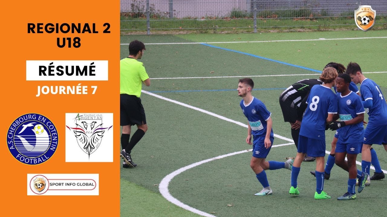 R&eacute;sum&eacute; REGIONAL 2 U18 : Pluie de buts entre l' AS CHERBOURG et le FC ARGENTAN (9-1)