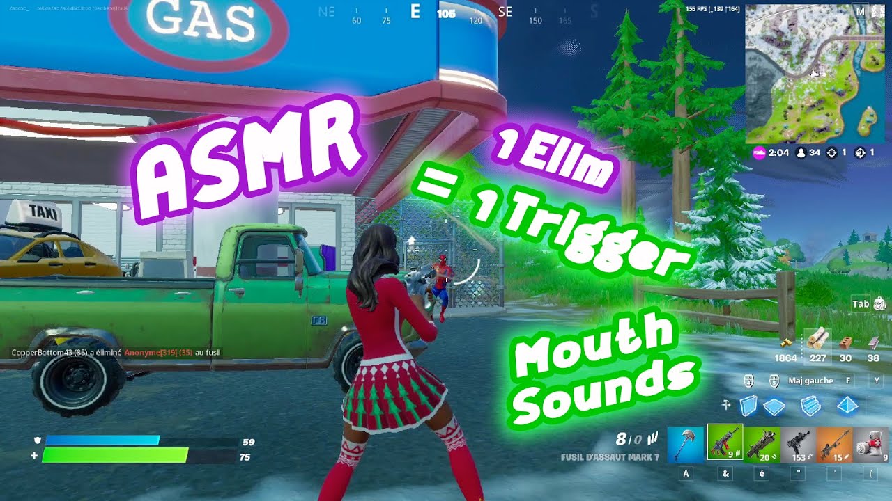 ASMR FORTNITE 🎮 Bruit De Bouche & Mot Déclencheur ( Noms de chaîne ASMR ) 💖