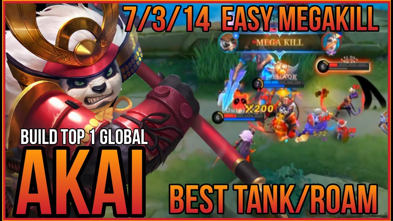 7 Kill/14 Assist | Akai Aggressive Rotation | Easy MegaKill #mlbb #akai