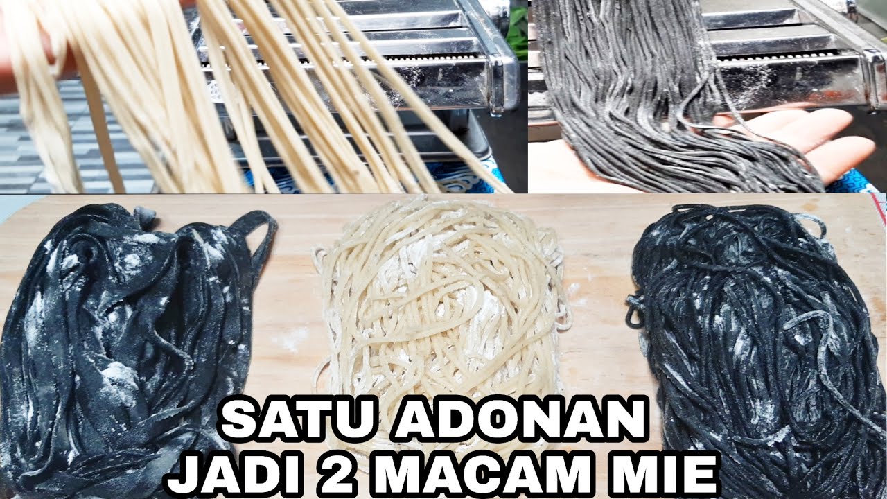 IDE USAHA //RESEP MIE  ANTI GAGAL//  MIE PUTIH DAN MIE HITAM//CUMA SATU ADONAN