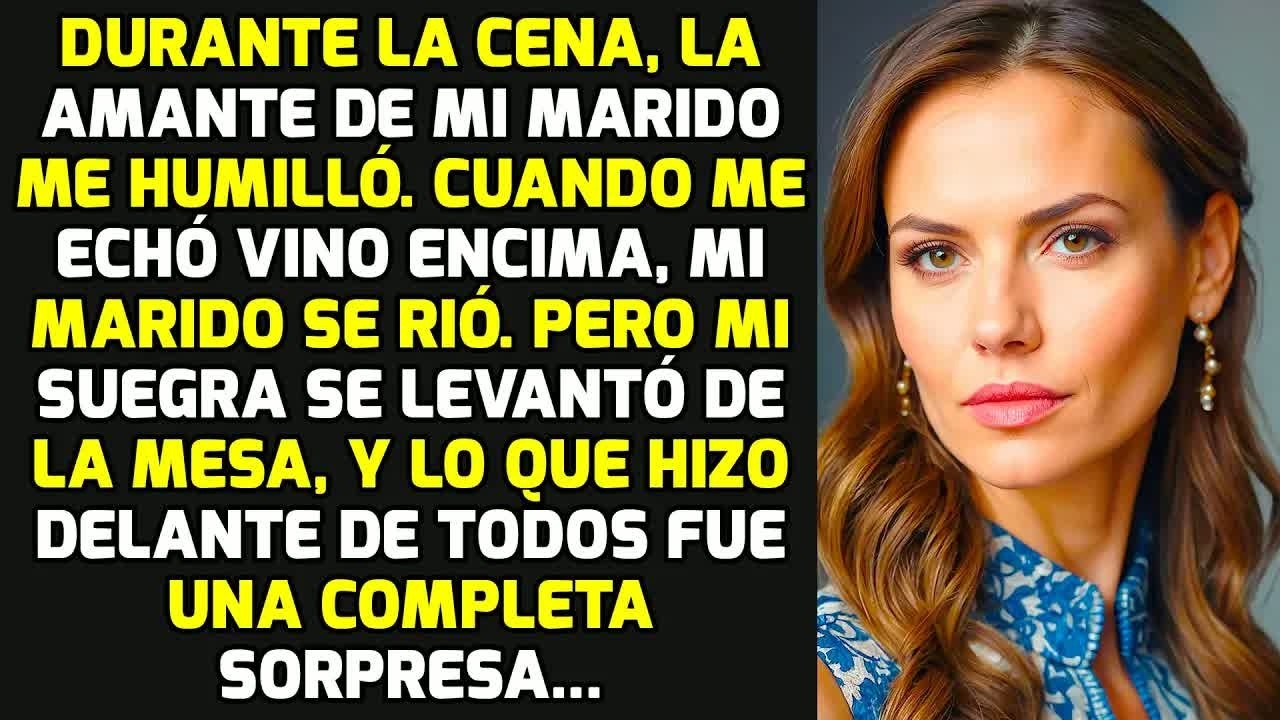 En La Cena, La Amante De Mi Marido Me Humilló - La Reacción De Mi Suegra Conmocionó.. HISTORIAS VIDA