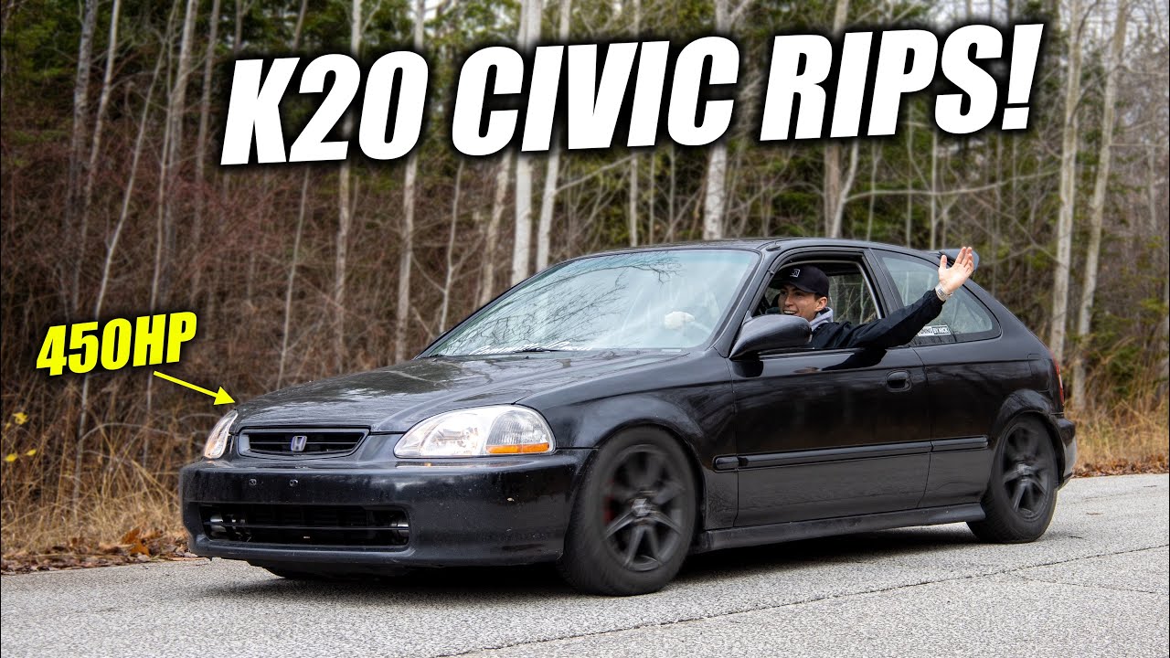 FIRST PULLS in the TURBO K20 CIVIC!!