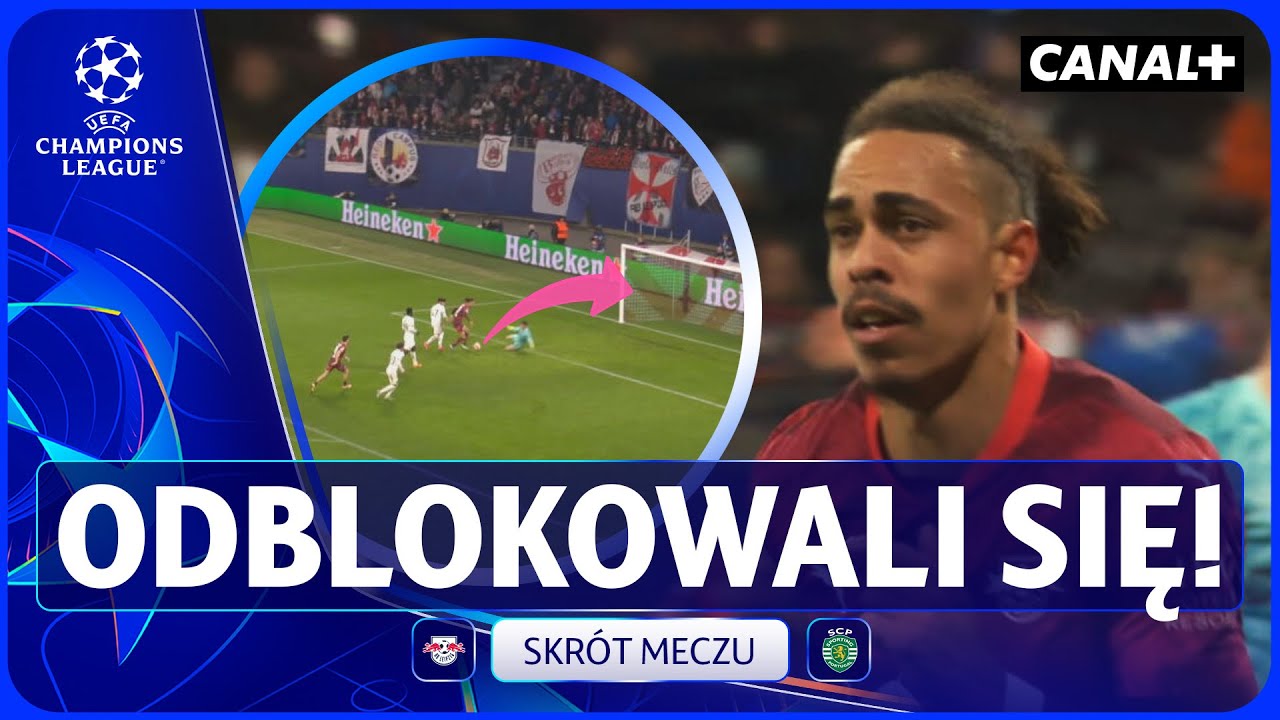 PRZEŁAMALI SIĘ! PIERWSZE PUNKTY W NOWEJ CHAMPIONS LEAGUE! RB LIPSK - SPORTING, SKR&Oacute;T MECZU
