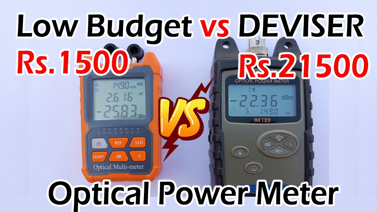 Low Budget Optical Power Meter | BINITECH DBC Mini OPM vs Deviser AE120 Comparison RJ45 Tester [VFL]