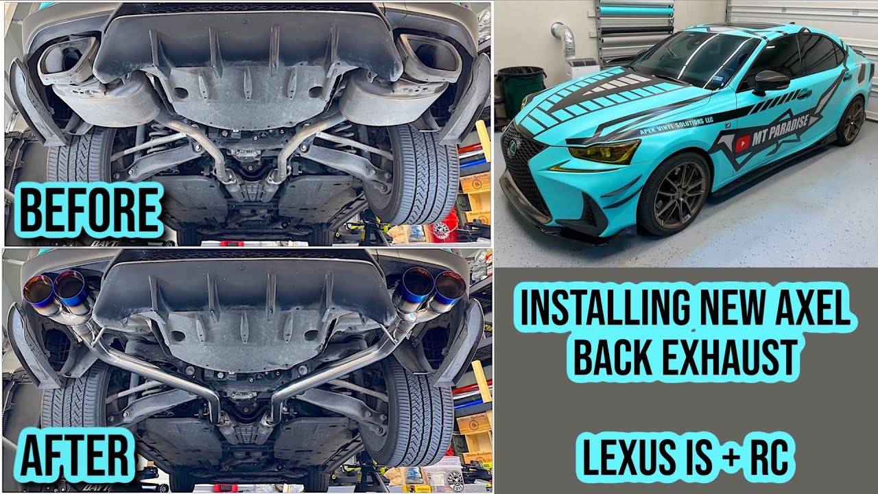 How To Install Lexus IS + RC Axel Back Exhaust