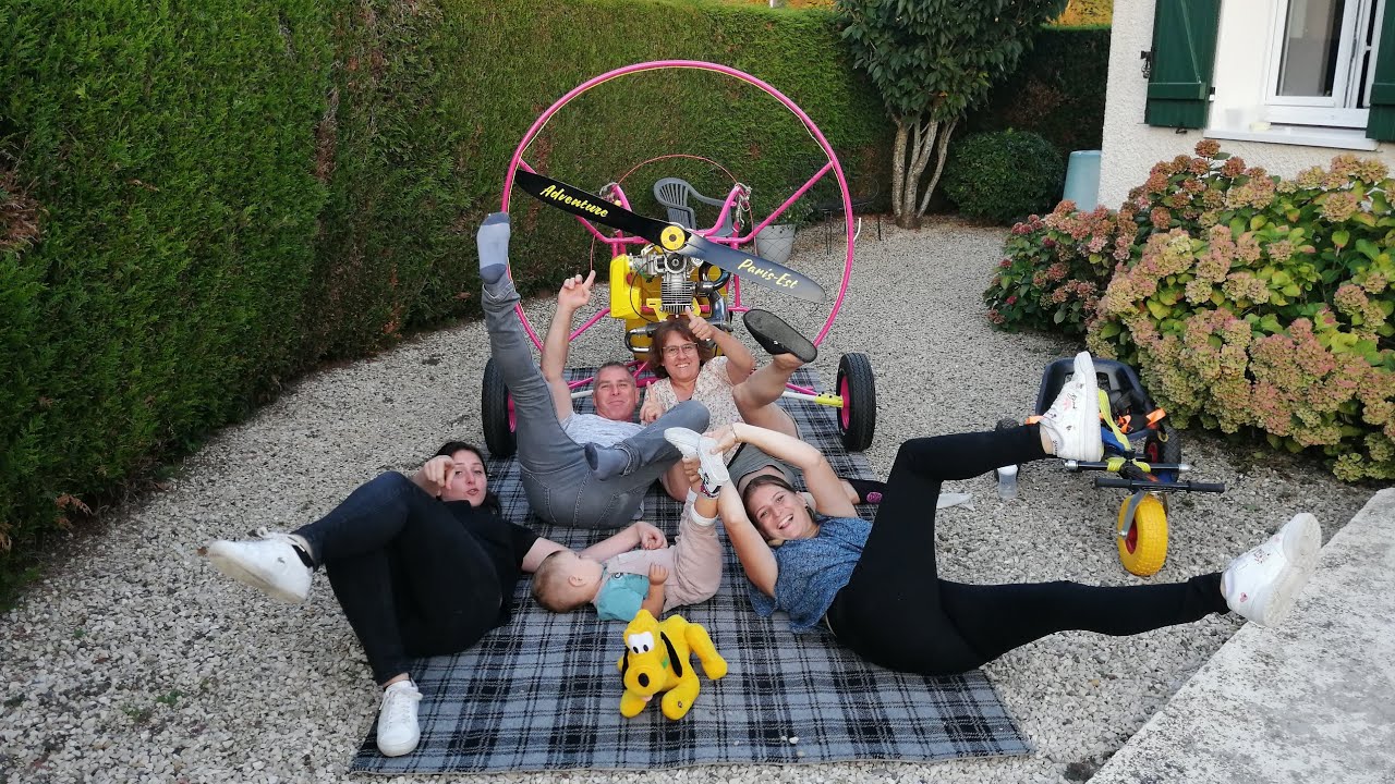 Chariot Funflyer relooké ! Adventure paramoteur Paris Est. Partie 2