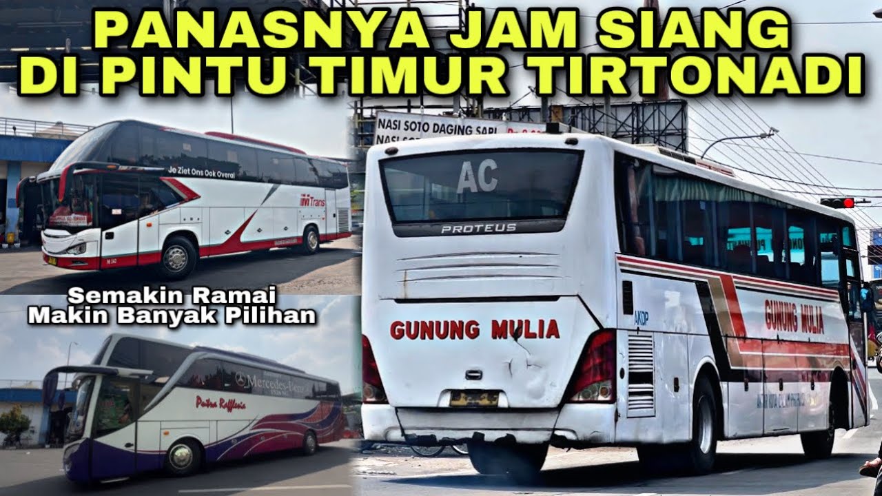 Semakin Ramai Makin Banyak Pilihan ❗️ Panasnya Jam Siang Di Pintu Timur Terminal Tirtonadi Solo ❗️