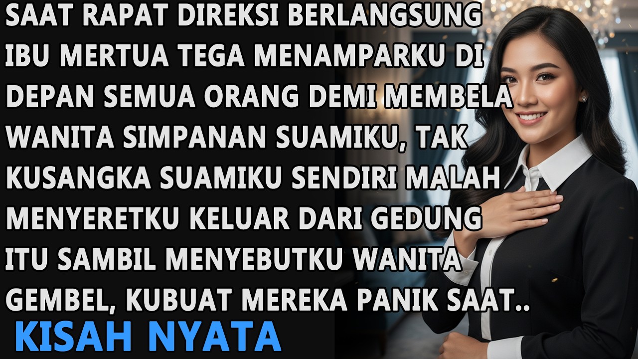 SAAT RAPAT DIREKSI BERLANGSUNG MERTUA TEGA MENAMPARKU DEMI MEMBELA WANITA SIMPANAN SUAMIKU, KUBALAS