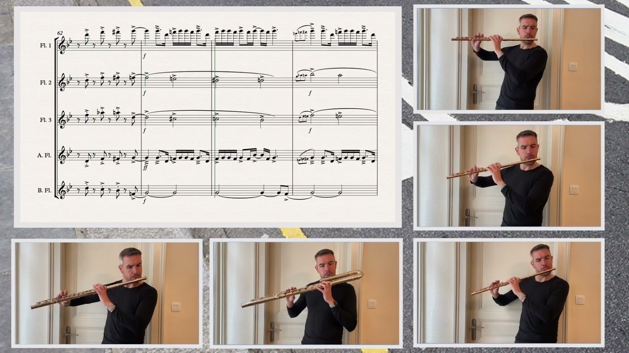 Gareth McLearnon - Single Yellow Line for Flute Quintet