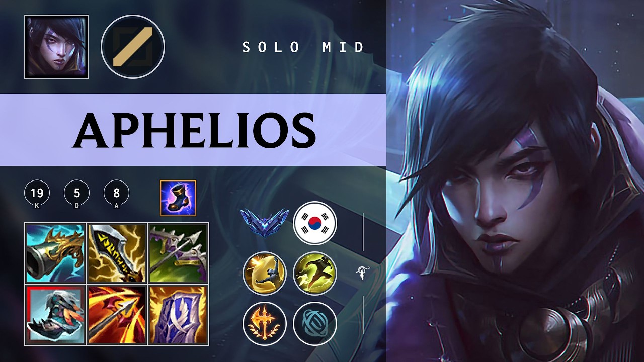 Aphelios Mid vs Ahri - KR Diamond Patch 26.05