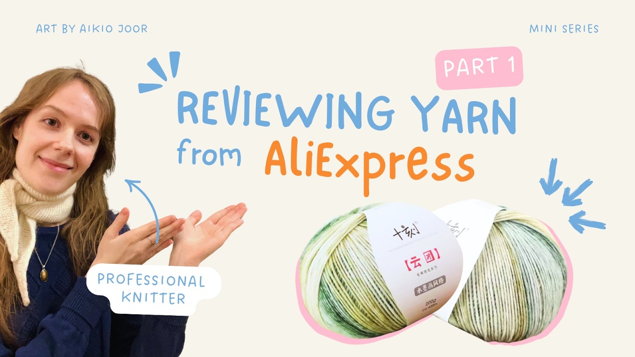YARN REVIEW | Norwegian Knitter Trying Cheap Yarn from AliExpress - Part 1 #yarnreview #aliexpress