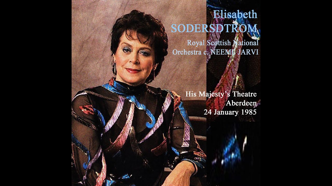 ELISABETH SODERSTROM CONCERT  Aberdeen 1985