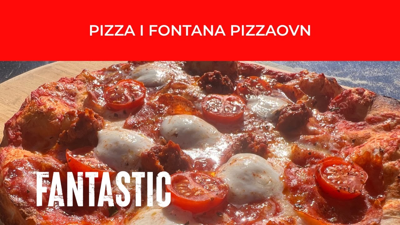 Vi lager pizza på Fontana Piero Pizzaovn