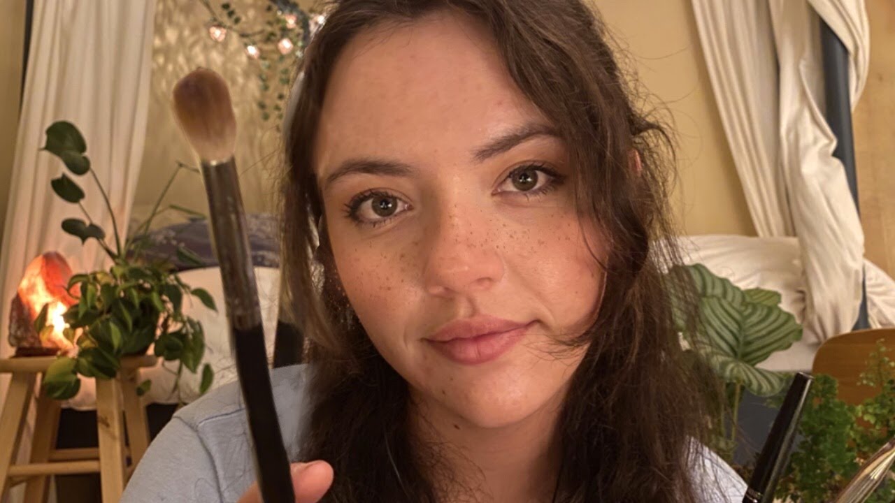 Cozy Makeup Roleplay ASMR | Freckles and Eyes!
