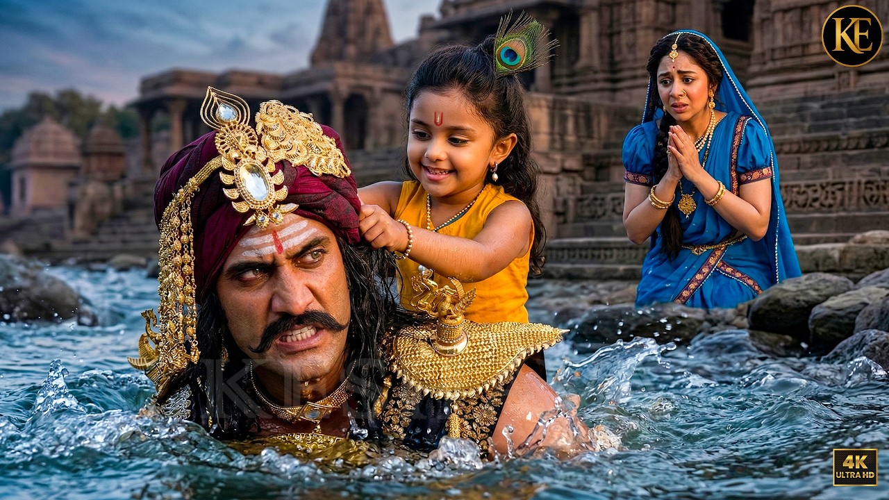 जब बाल कान्हा ने कंस को गंगा में डुबोया, मैया ने मांगी गंगा मैया से माफी || Shree Krishan leela