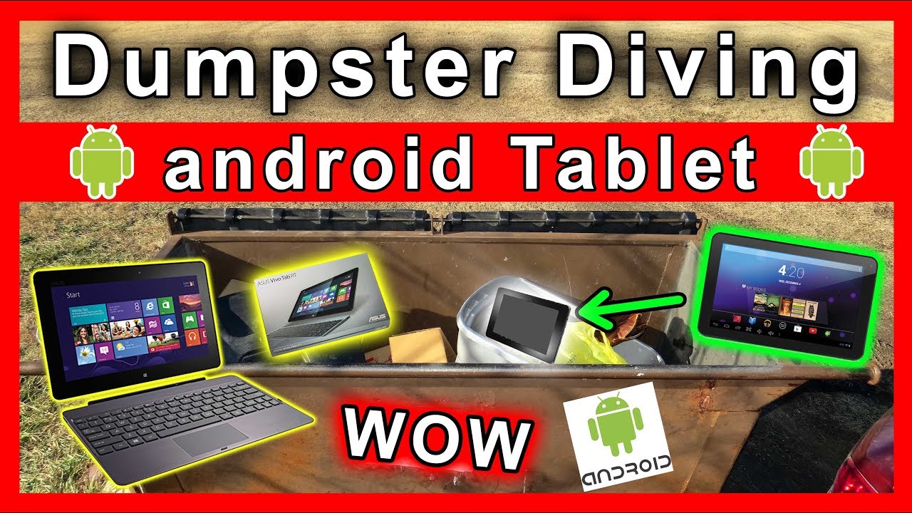 Found android tablet Dumpster Diving at Thrift Store #223
